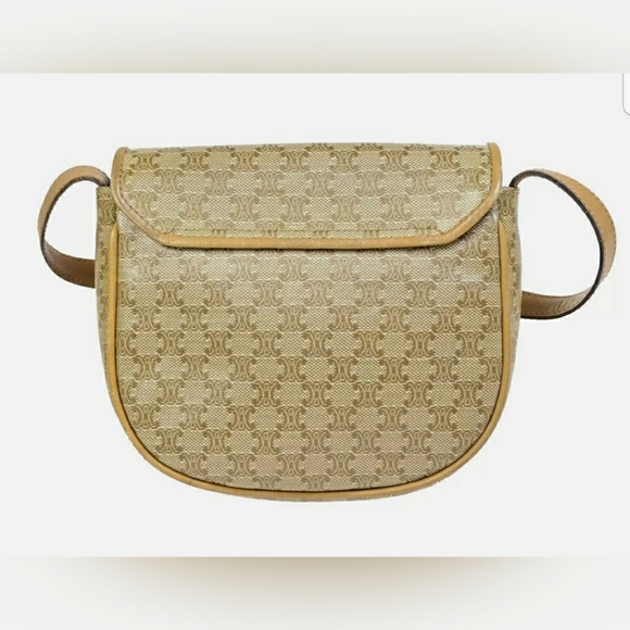 🐰CELINE Macadam Pattern Crossbody Mini Shoulder B - Picture 3 of 15